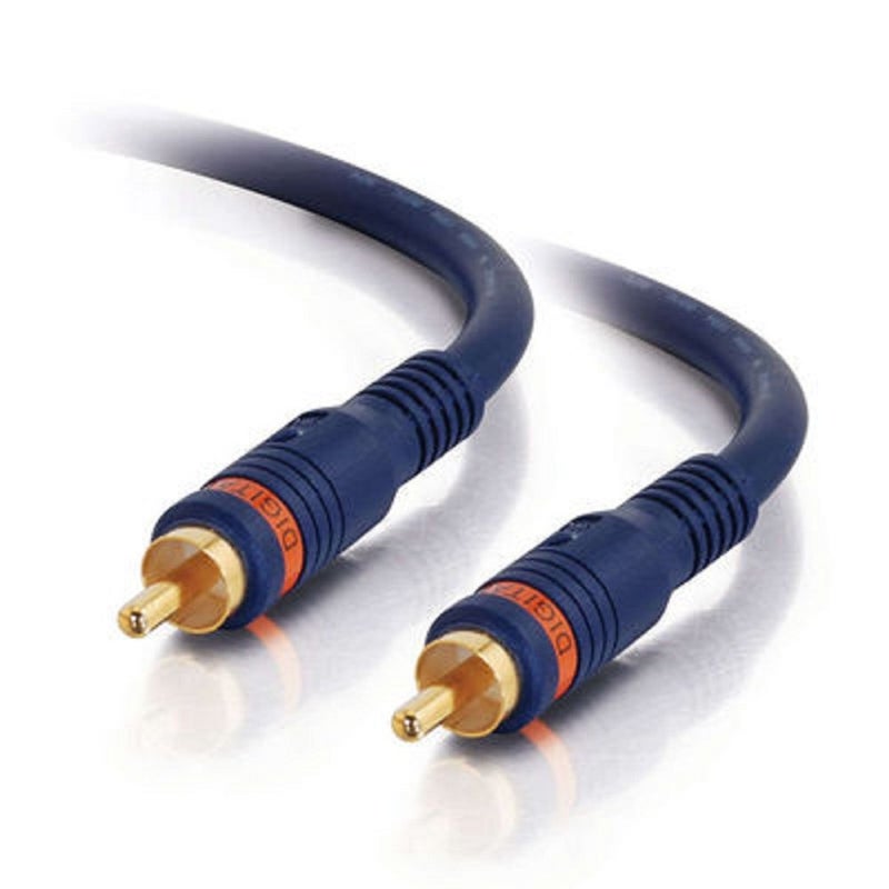 C2G كابل C2G ليجراند فيلوسيتي S/PDIF، كابل صوت رقمي coax أزرق، كابل صوت رقمي بطول 6 أقدام للاستخدام ككابل coaxial لنظام المسرح المنزلي، 1 قطعة، C2G 29115 - Image 1